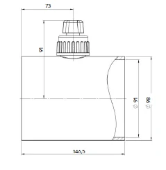 Mechanická regulační klapka 90mm